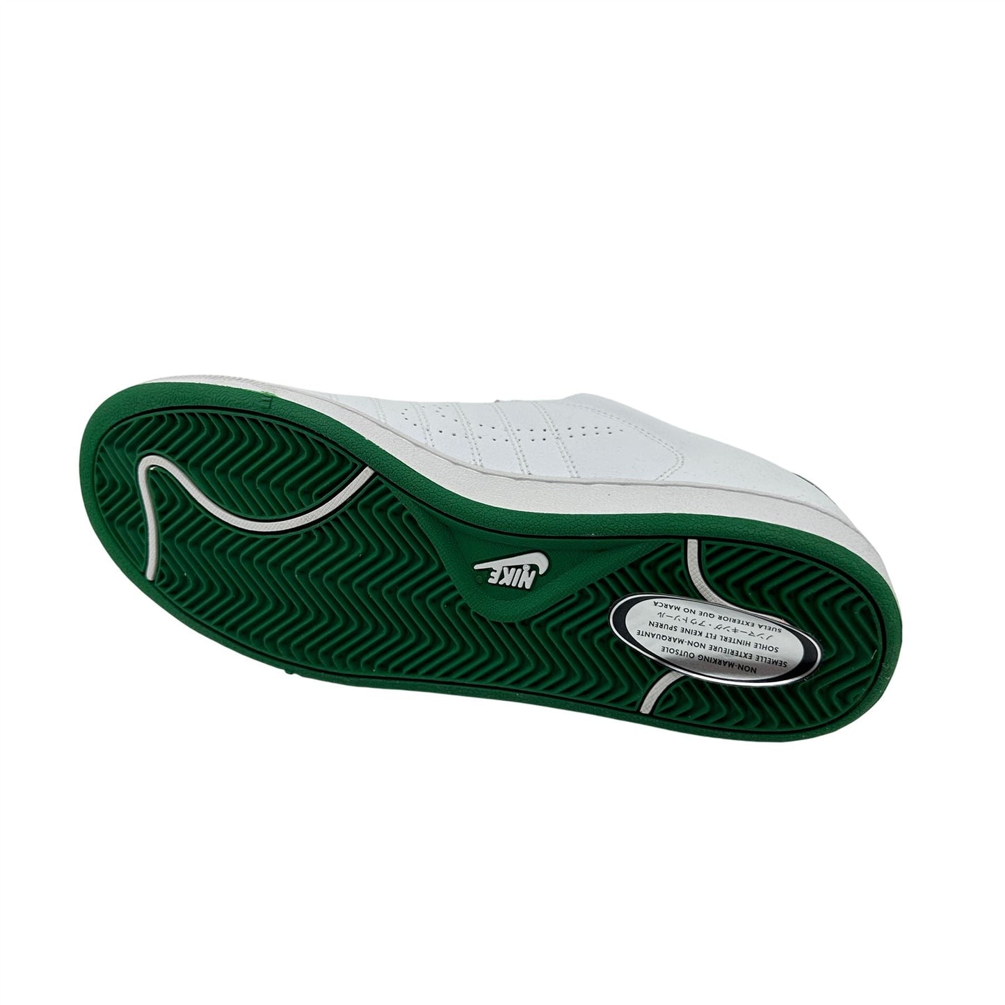 Nike Court Tradition V2 White Pine Green Mens Athletic Sneaker