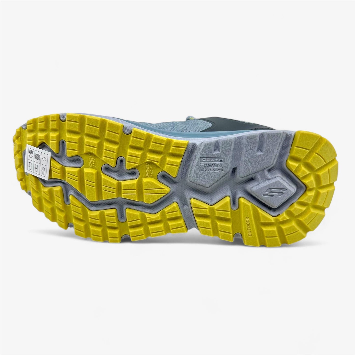 Skechers D'Lux Journey Marigold Blue Yellow Womens Athletic Sneaker