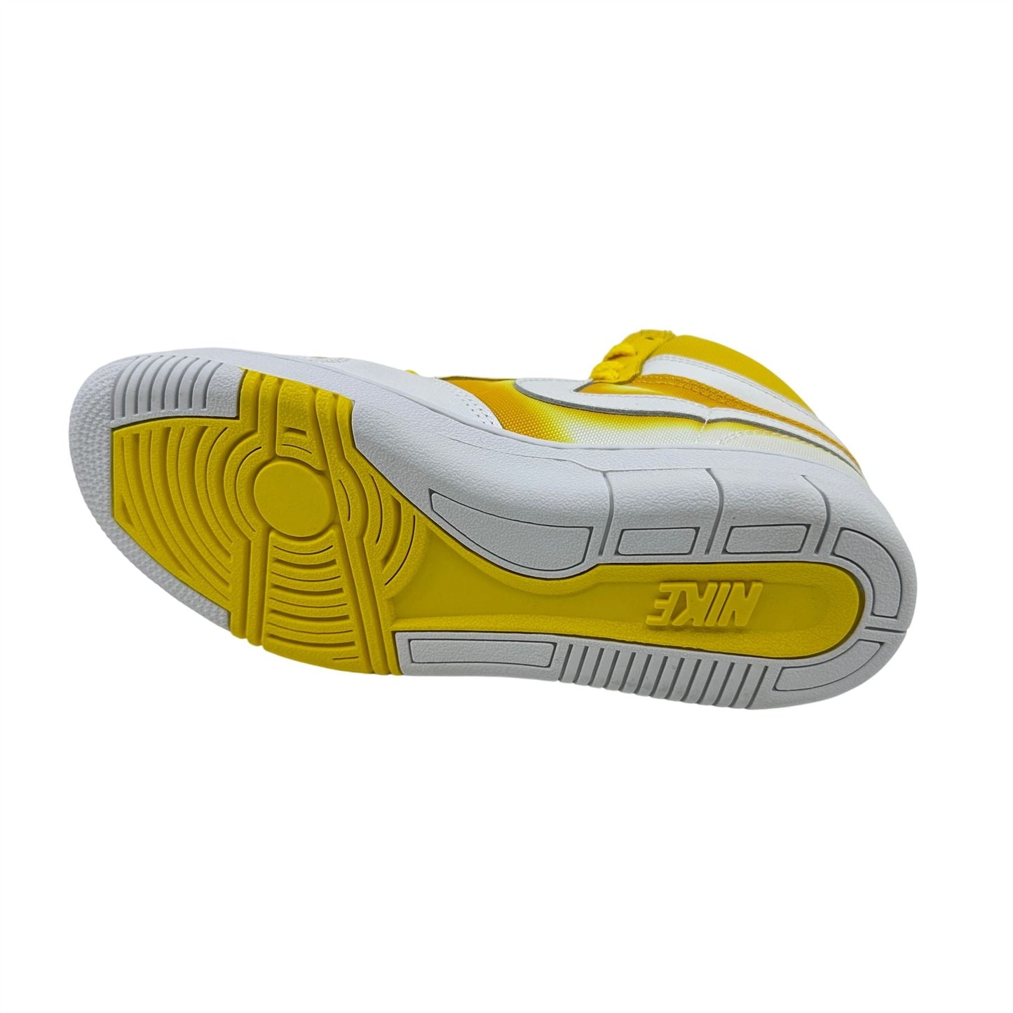Nike Court Force High Tour Yellow White Womens Athletic Sneaker