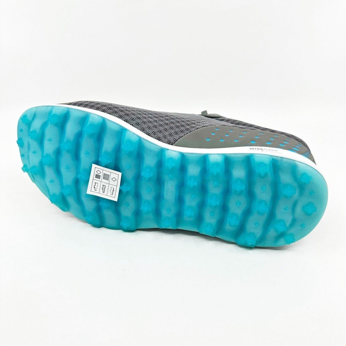 Skechers Go Golf Max Fairway 2 Gray Blue Womens Wide Spikeless Shoes