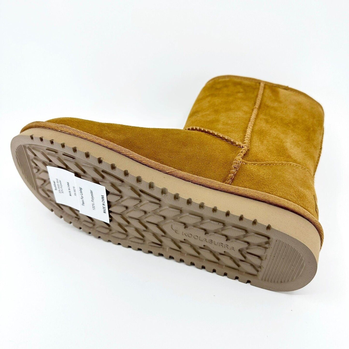 Koolaburra by UGG Koola Short Chestnut Womens Faux Fur Shearling Suede Boots