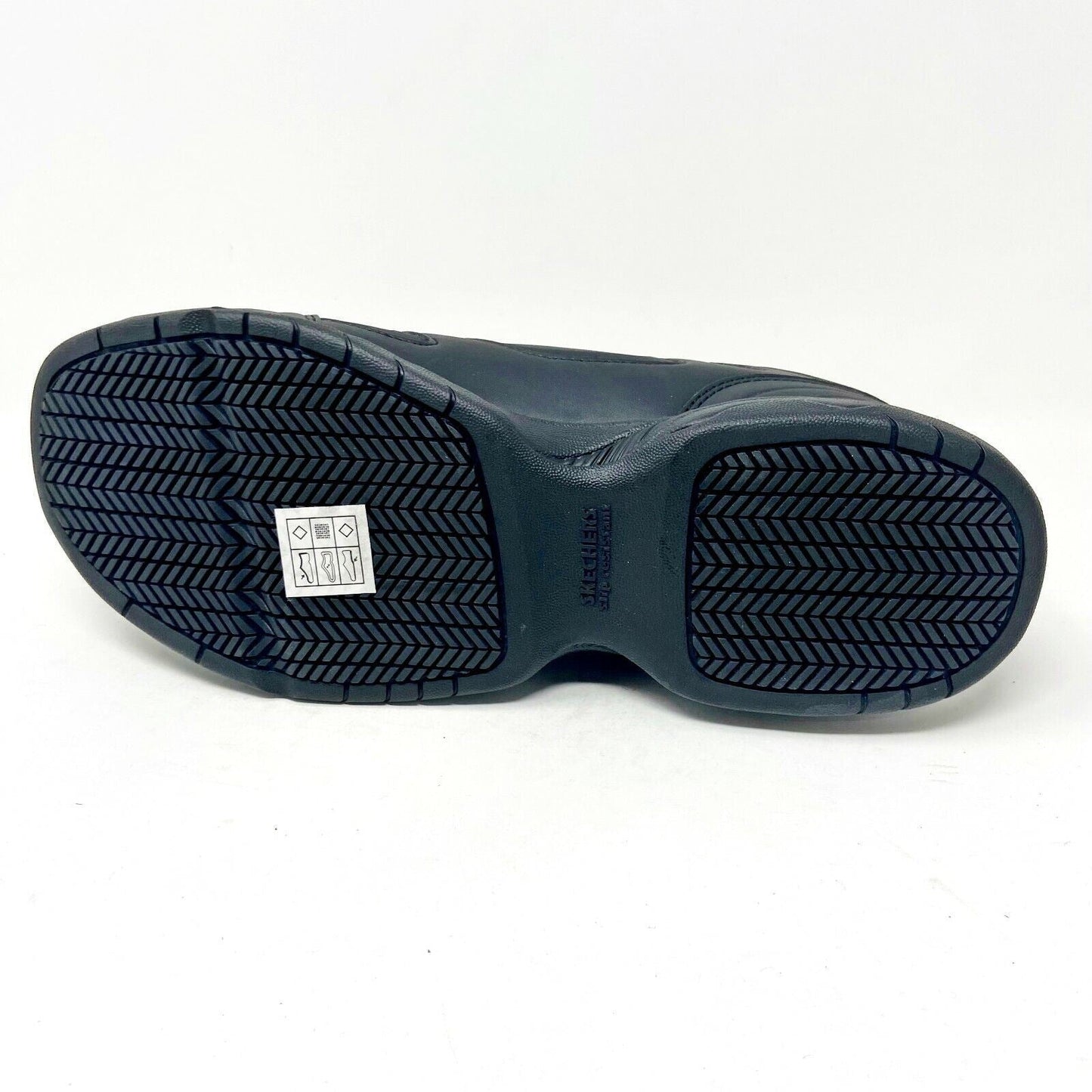 Skechers Slip Resistant Dighton Bricelyn Black Womens Size 9.5 Relaxed Fit
