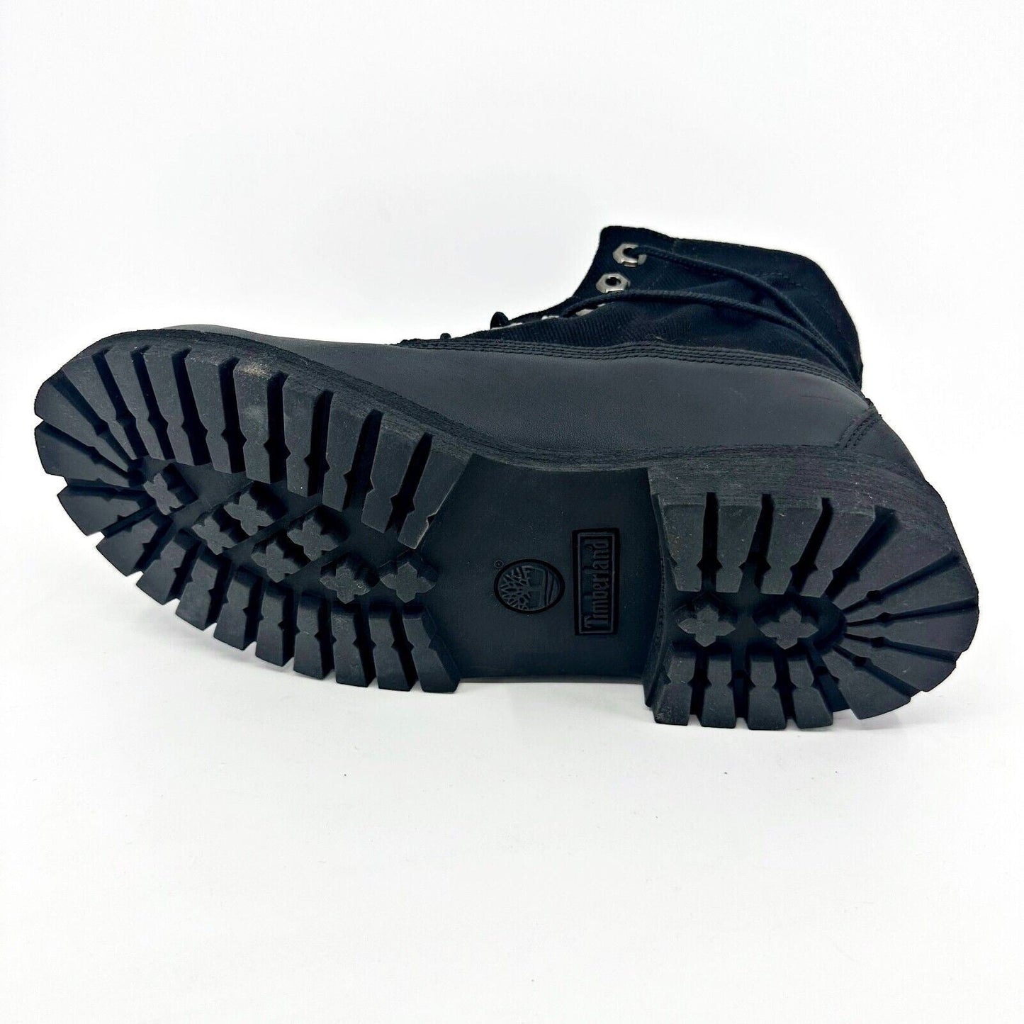 Timberland 6 In Roll Top Waterproof Convesso Black Kids Junior Boots 22960