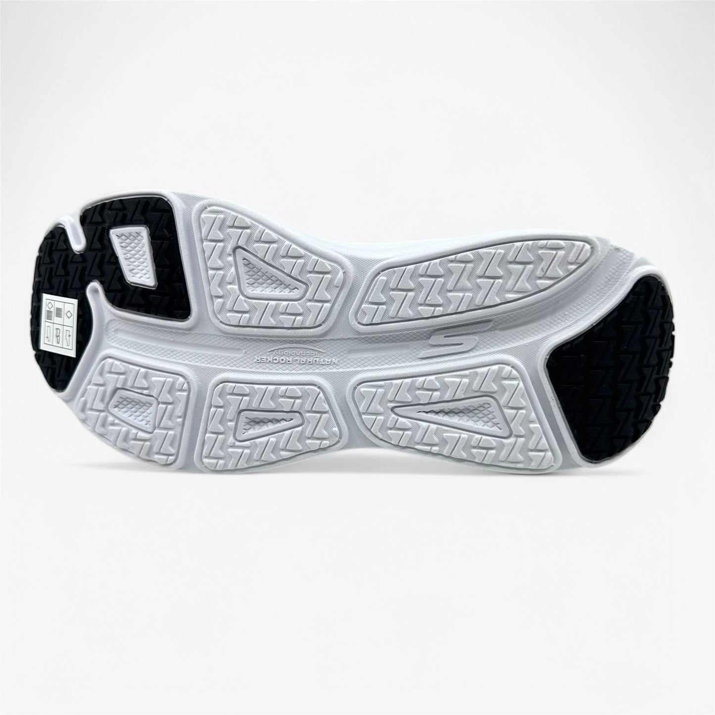 Skechers Max Cushioning Endevour Galloway Black Silver Womens Athletic Sneaker