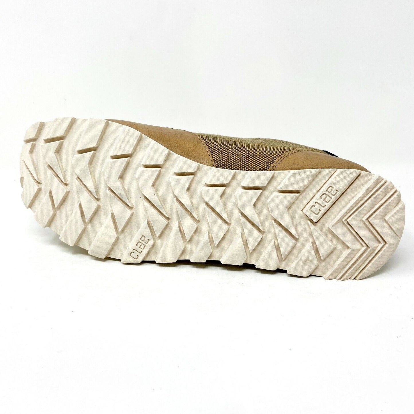 Clae Hoffman Premium Natural Hemp Oyster Tan Mens Premium Casual Sneakers