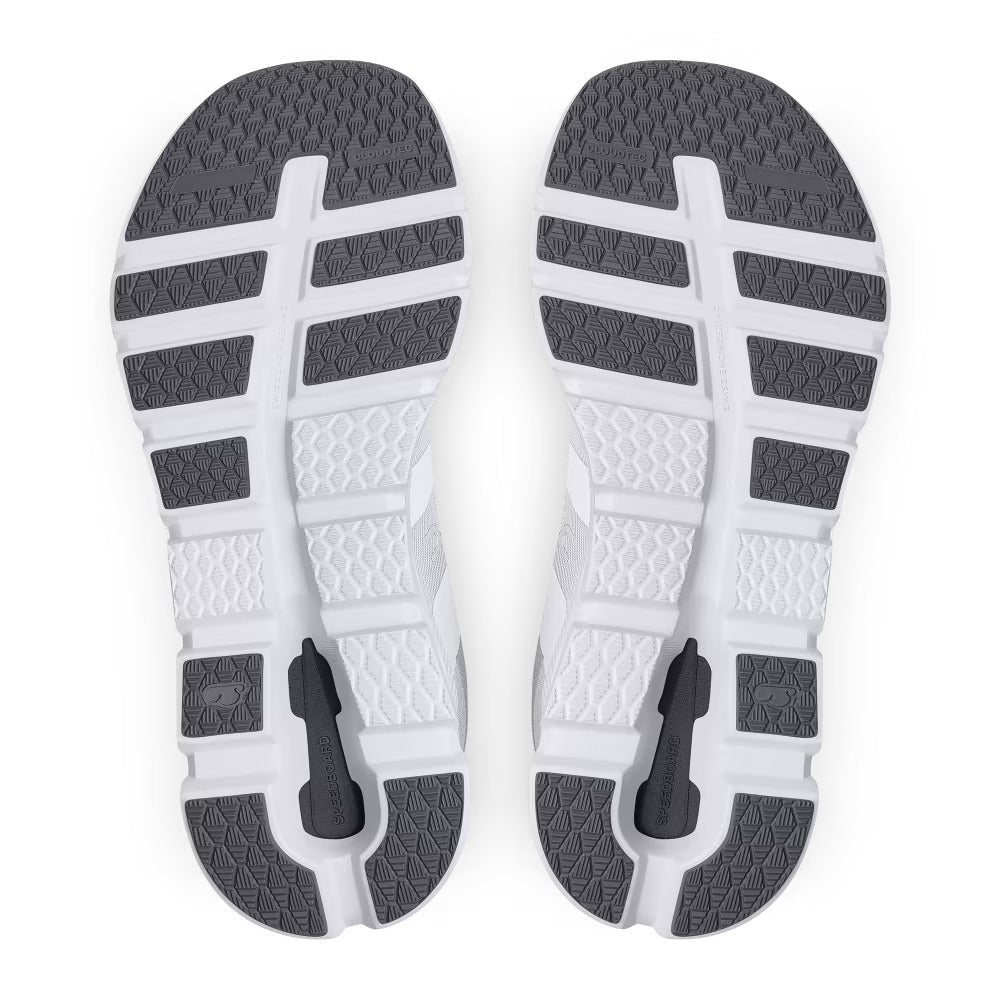 Women's Wide Fit On Cloudrunner Training Shoes - White/Frost