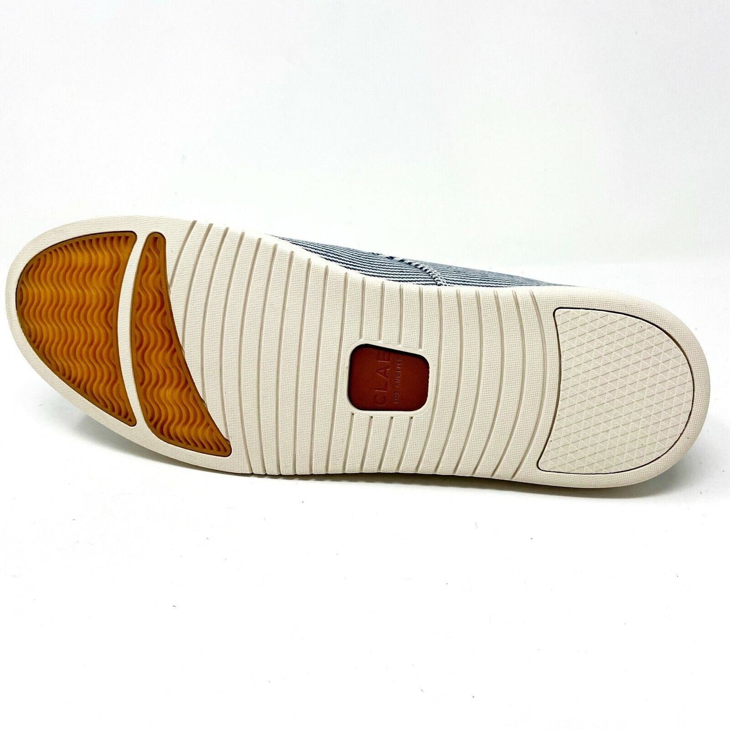 Clae Ellington Textile Navy White Mens Casual Sneakers