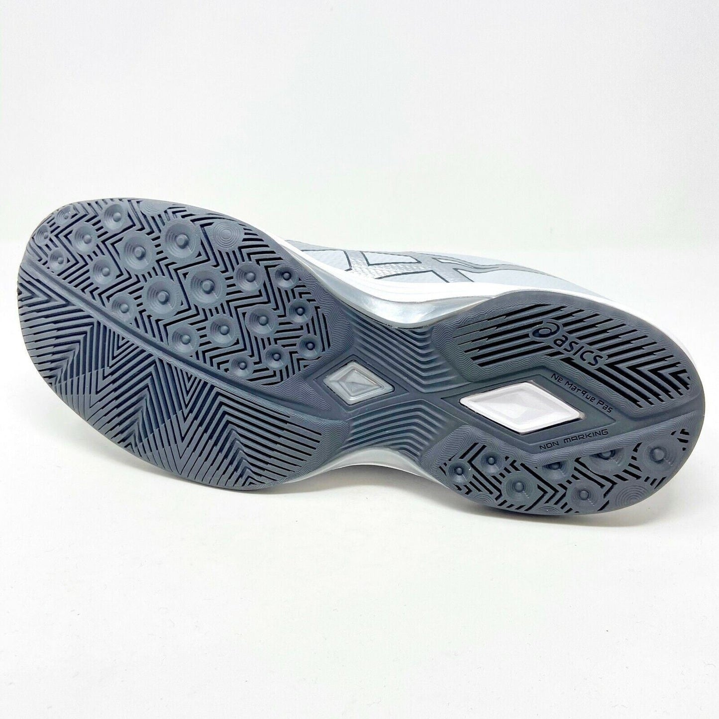 Asics Gel-Tactic Glacier Grey Silver Womens Size 12 Volleyball Shoes B752N 9693