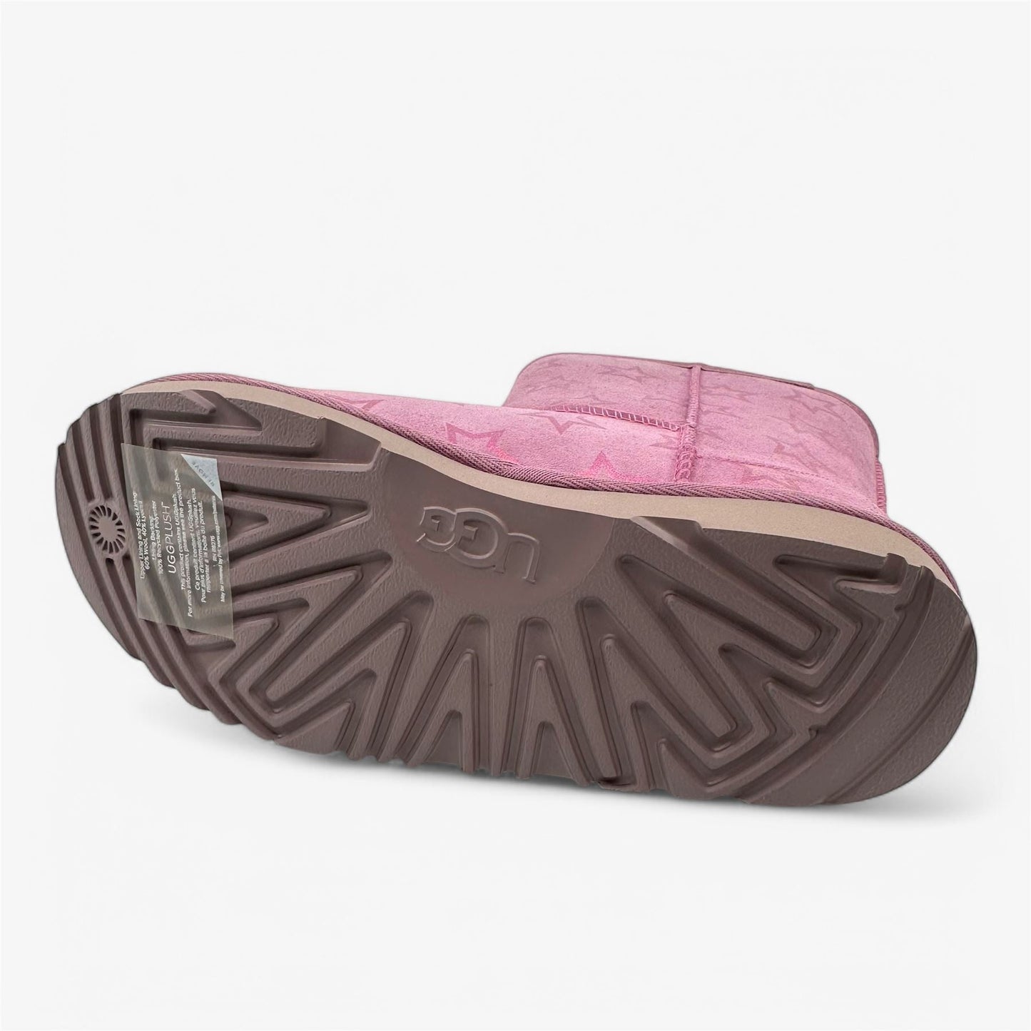UGG Classic II Iridescent Star Orchid Pink Kids Girls Size 5 Shearling Style