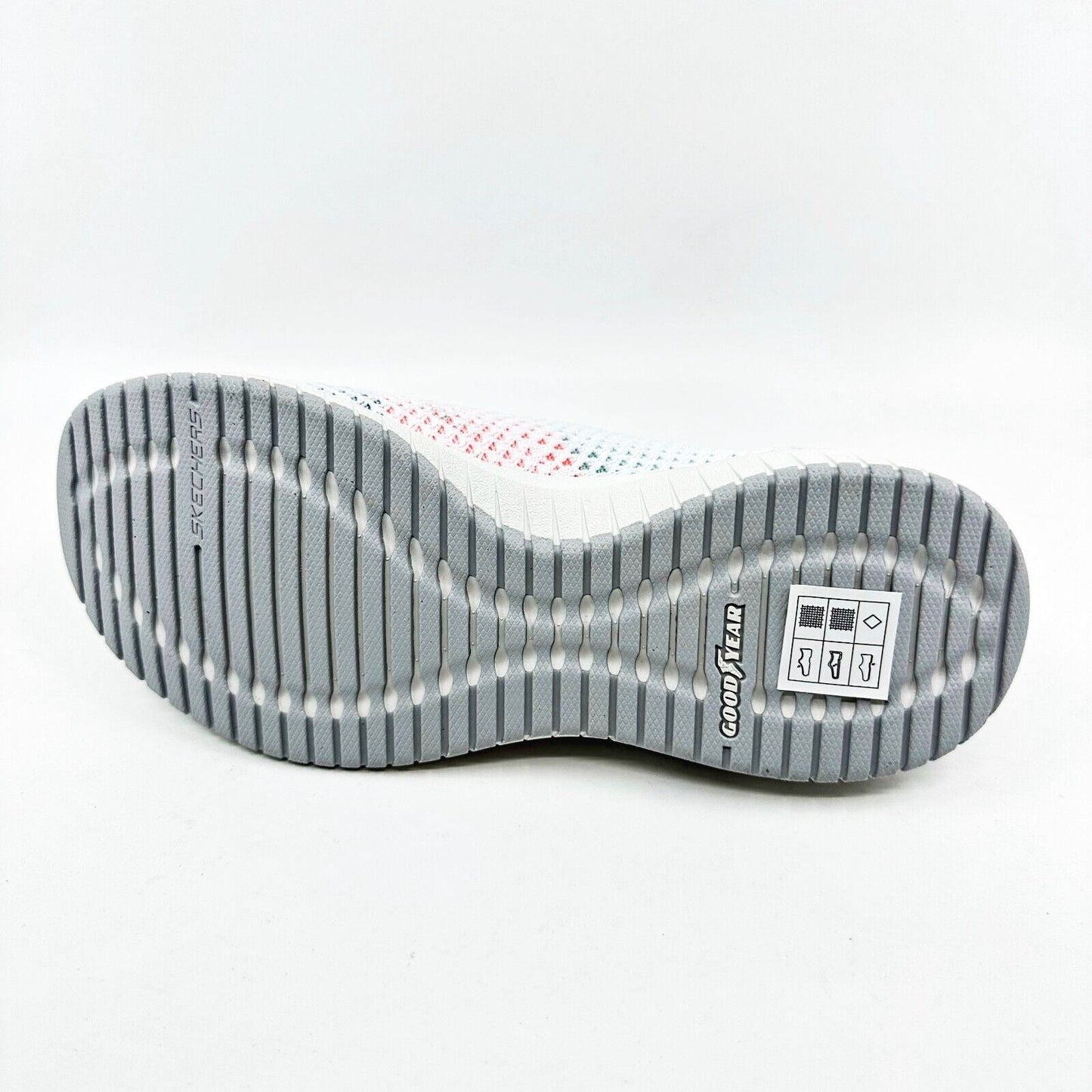 Skechers Ultra Flex Prime Wondrous Gain White Multi Womens Size 5.5