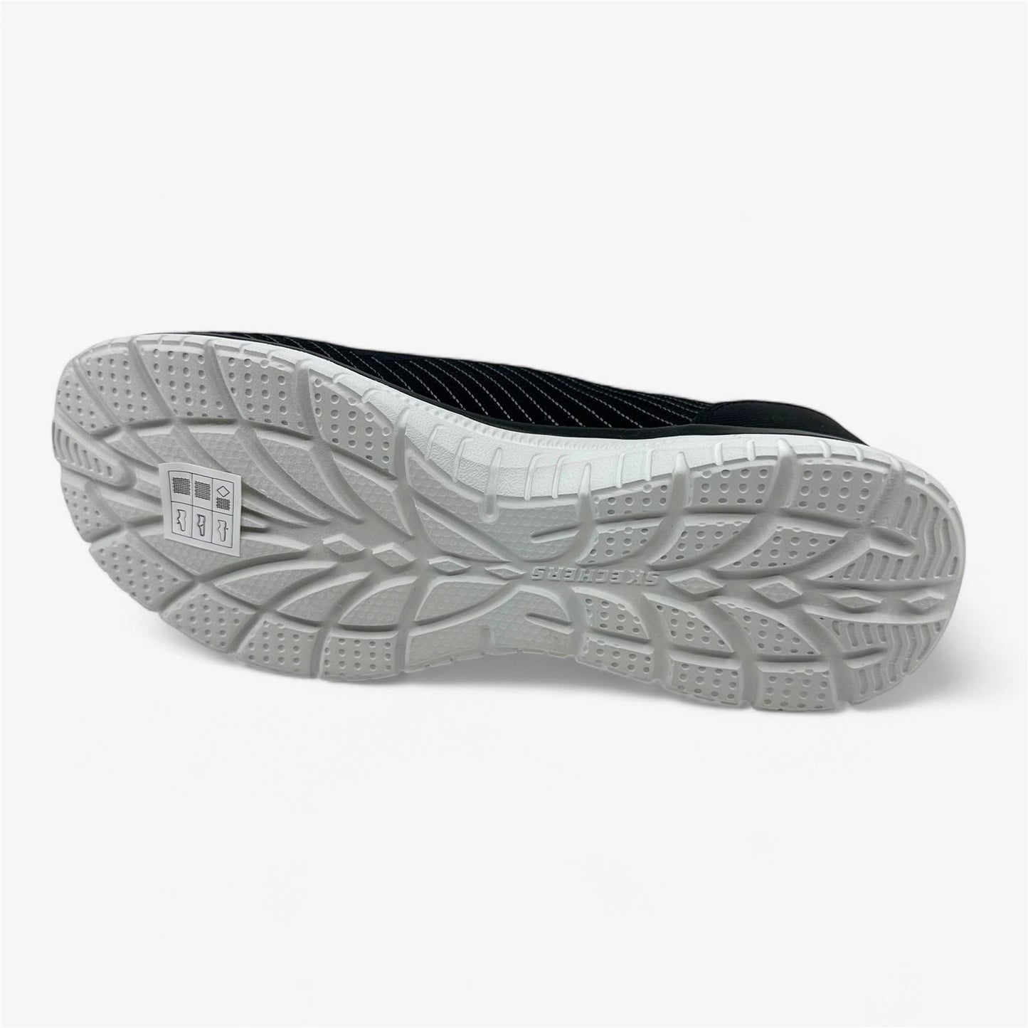 Skechers Virtue Twilight Black White Womens Athletic Sneaker