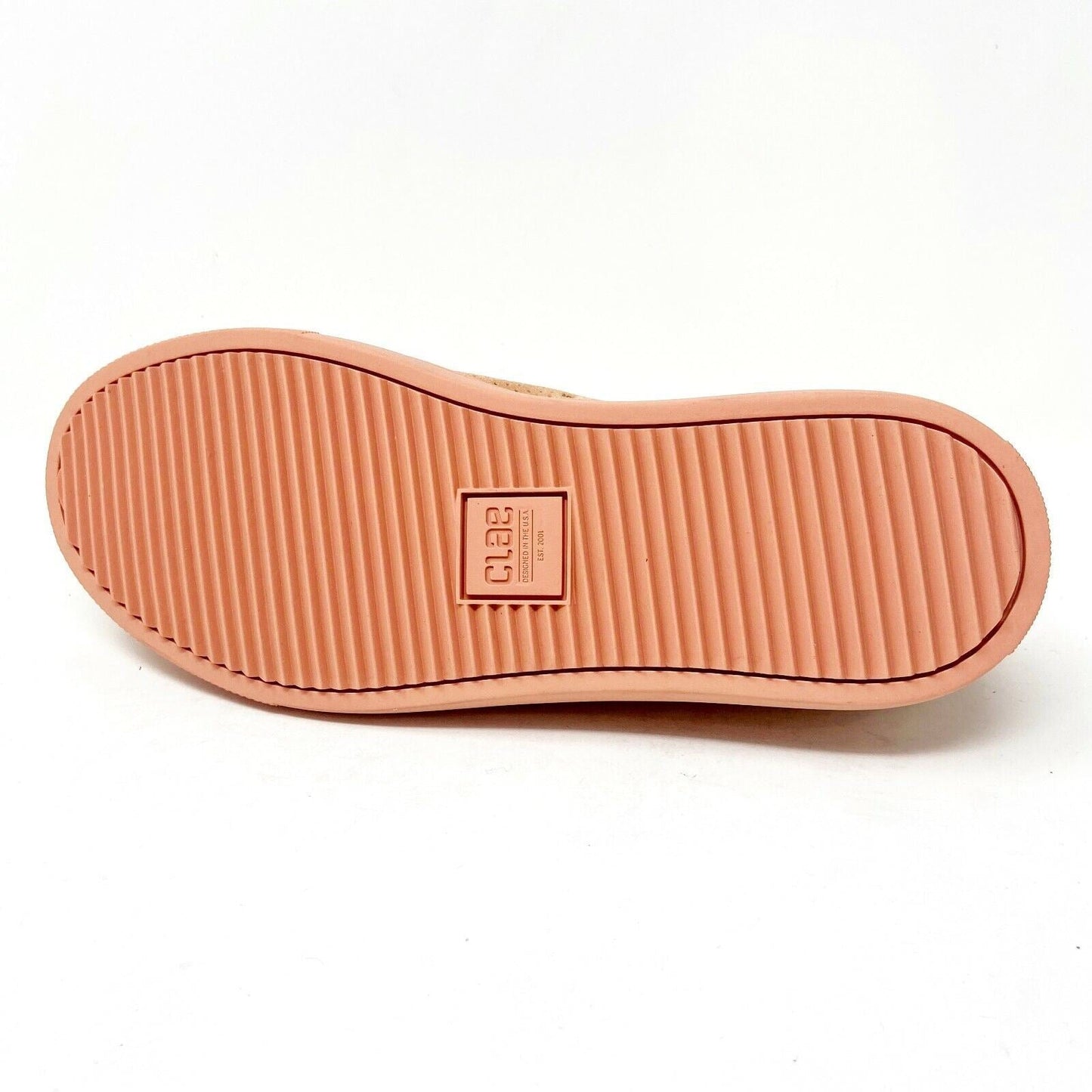 Clae Bradley Peach Suede Mens Premium Casual Sneakers