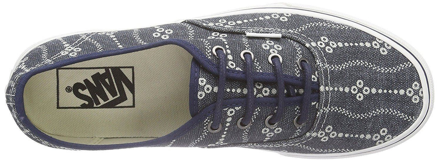 VANS Authentic (Indigo) Mood Indigo Navy Blue White Womens Casual Shoes