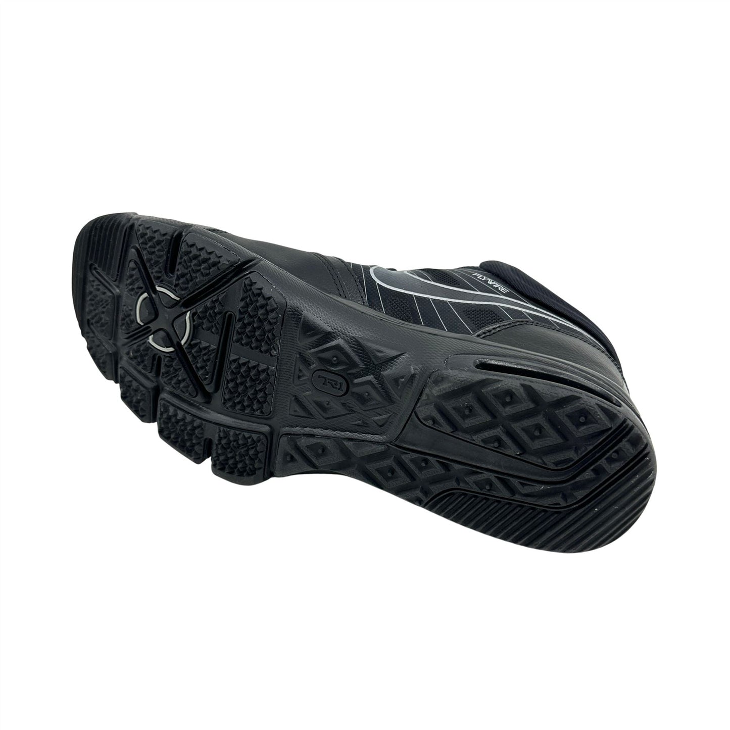 Nike Trainer 1.2 Mid Black Metallic Silver Mens Athletic Sneaker