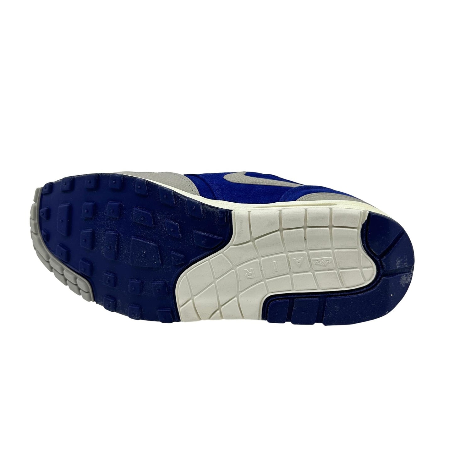 Nike Air Max 1 Premium Royal Blue White Mens Athletic Sneaker