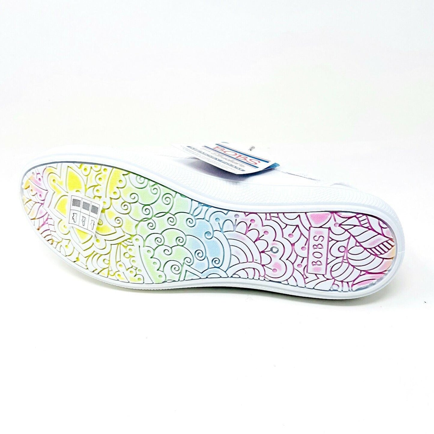 Skechers Bobs B Cute White Womens Slip On Memory Foam Comfort Shoes