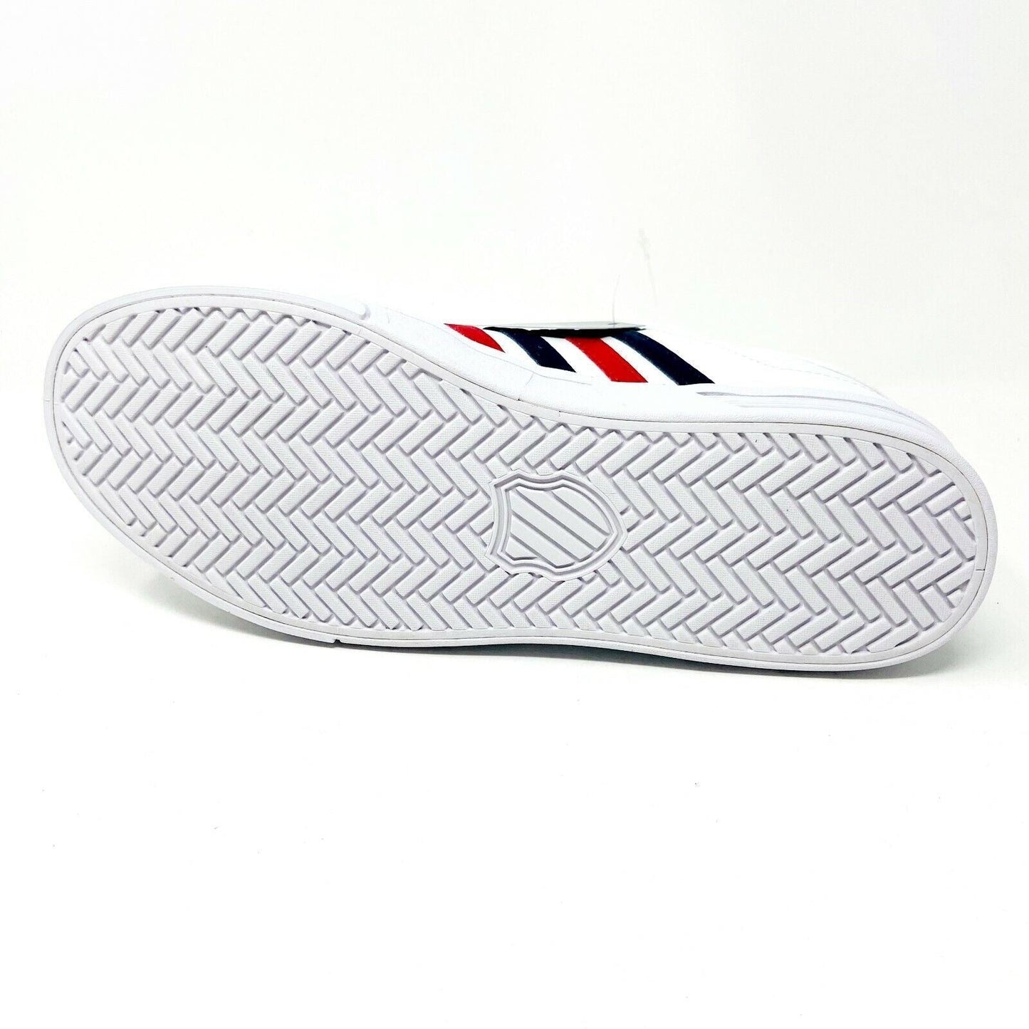 K-Swiss Court Lite Stripes White Corproate Womens Size 9.5 Sneakers 96149 113