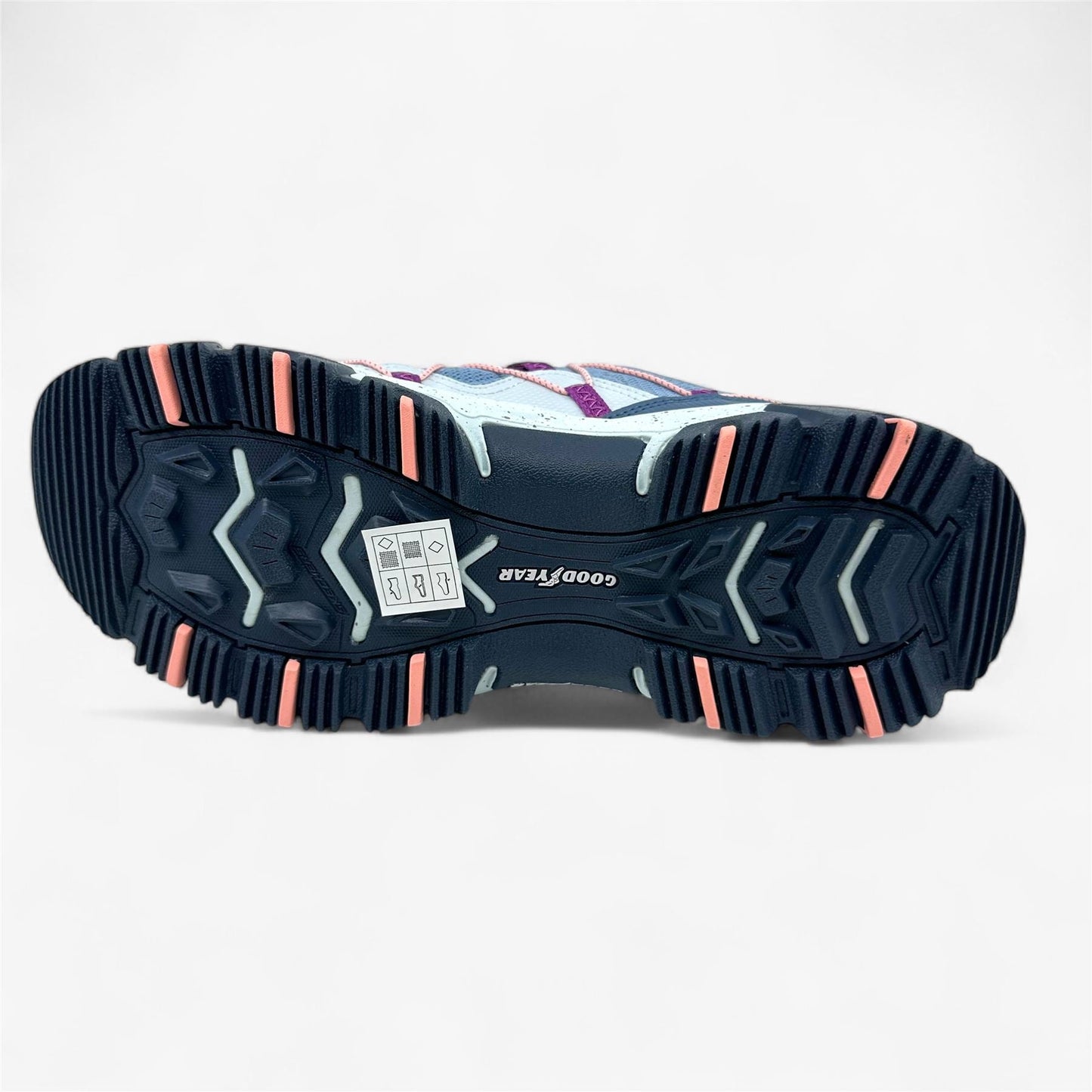 Skechers D'Lites Hikers Hillock Slate Pink Womens Good Year Outsoles Sneaker