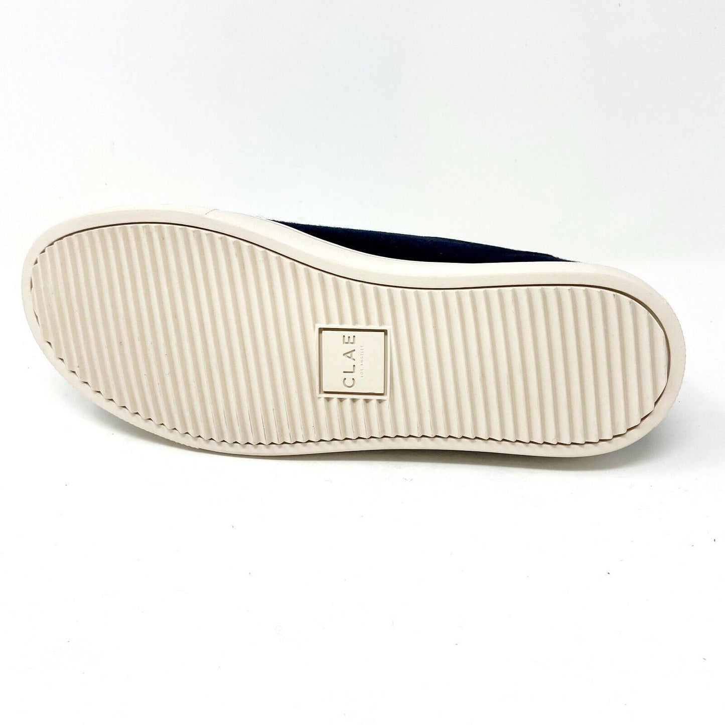 Clae Bradley Textile Deep Navy Wool Cream Mens Casual Sneakers
