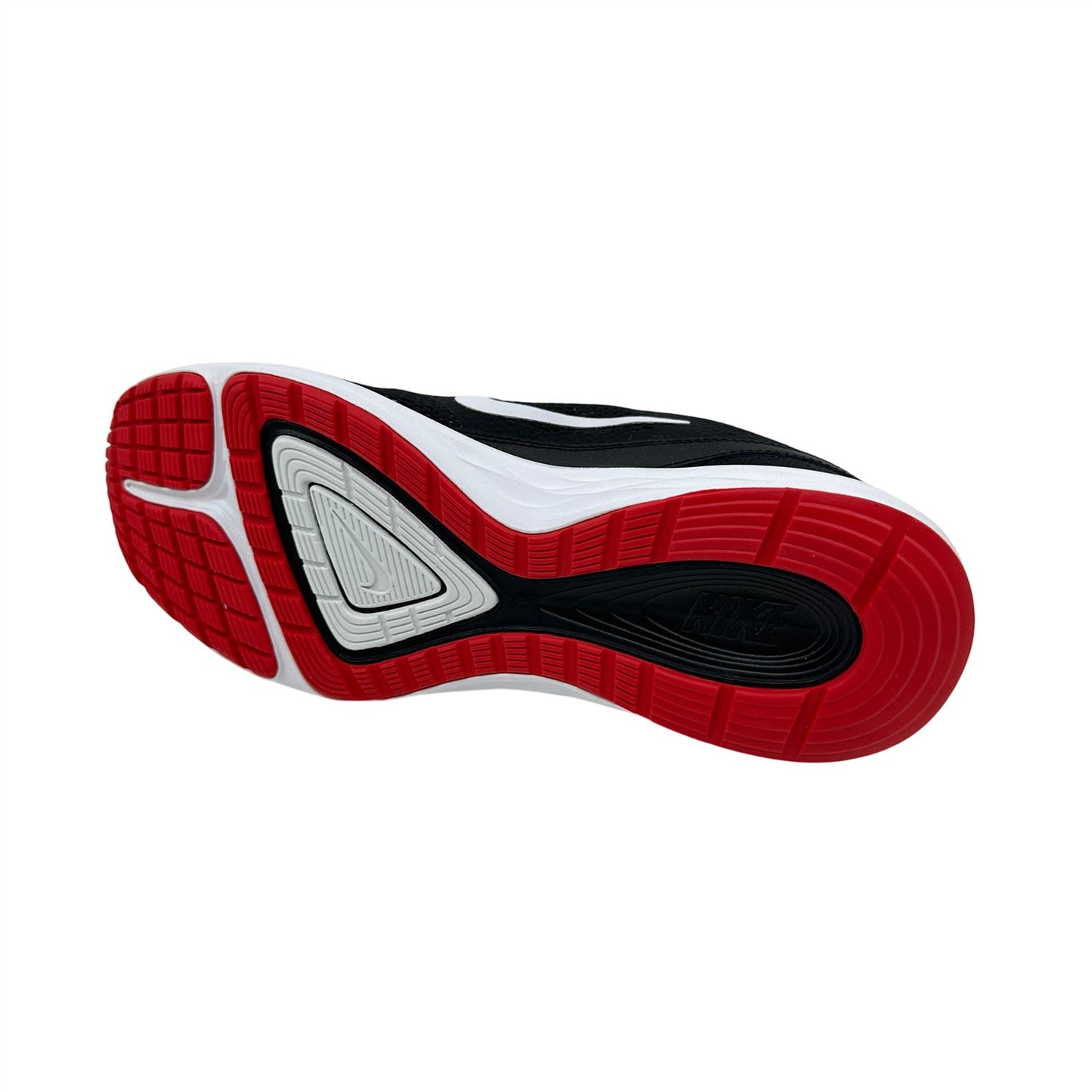 Nike Dual Fusion Run 3 Black White University Red Mens Athletic Sneaker