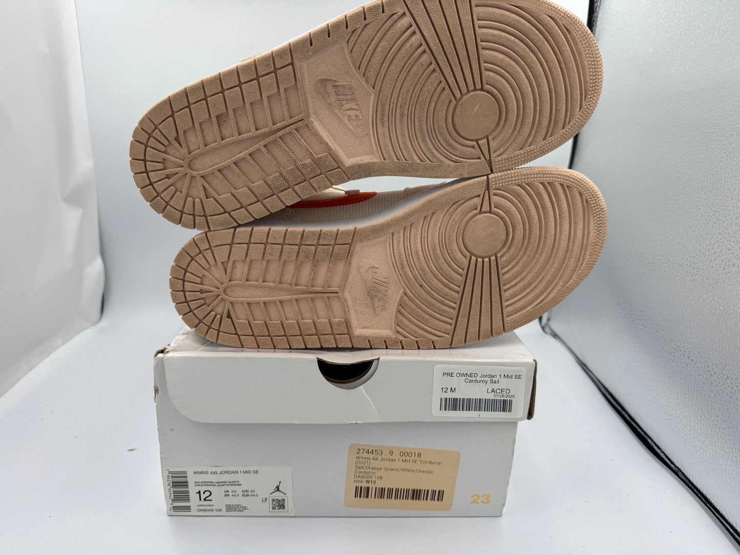 PRE OWNED Jordan 1 Mid SE Corduroy Sail