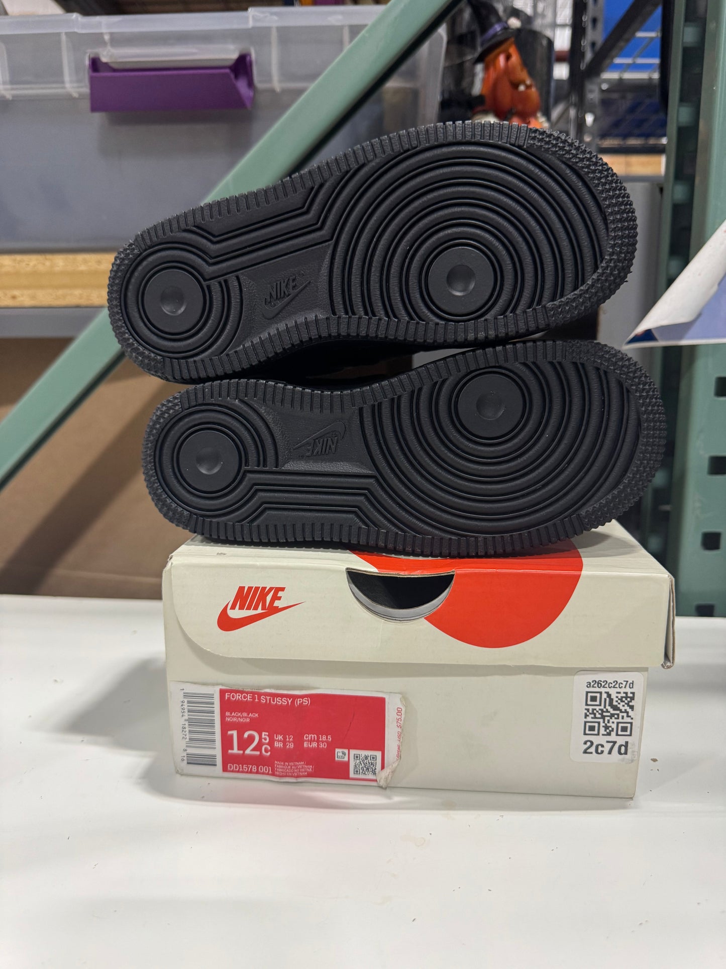 *Conditional* Stussy x Air Force 1 Low PS 'Black'