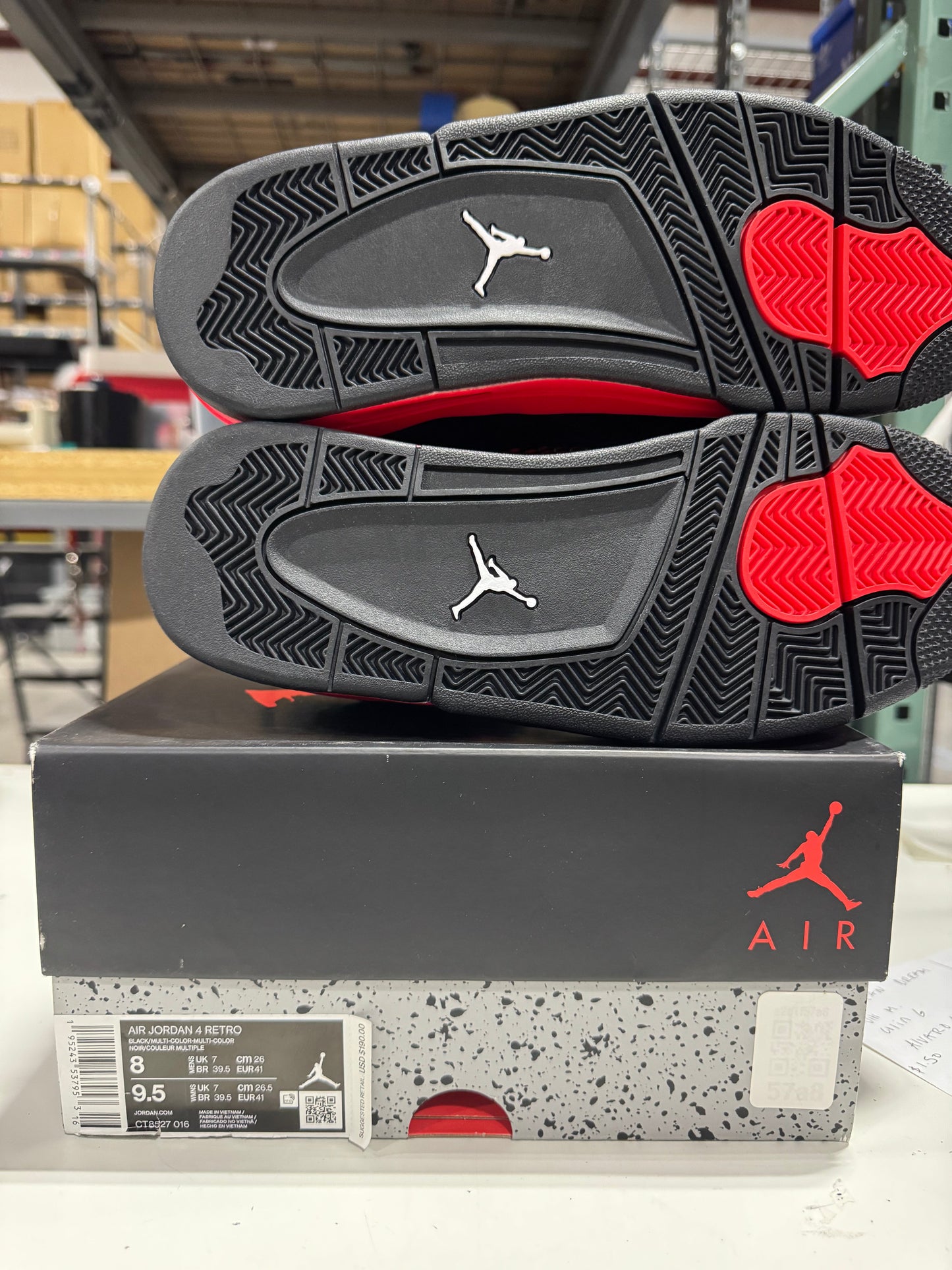 PRE OWNED (VNDS) Jordan 4 Retro Red Thunder