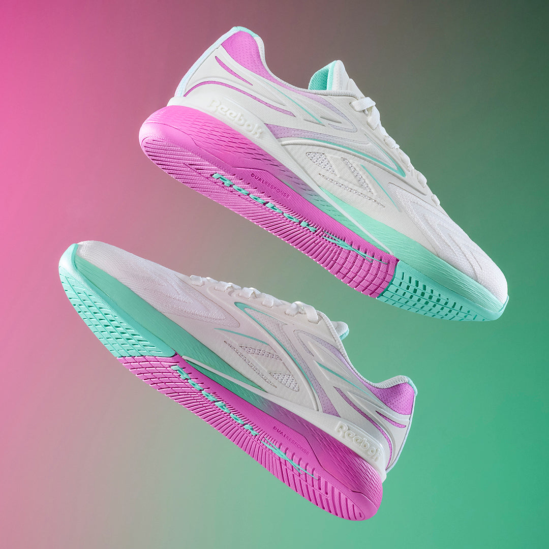 REEBOK - NANO X5 EDGE - WOMEN'S - CHALK/VIRTUAL PINK/ATOMIC AQUA