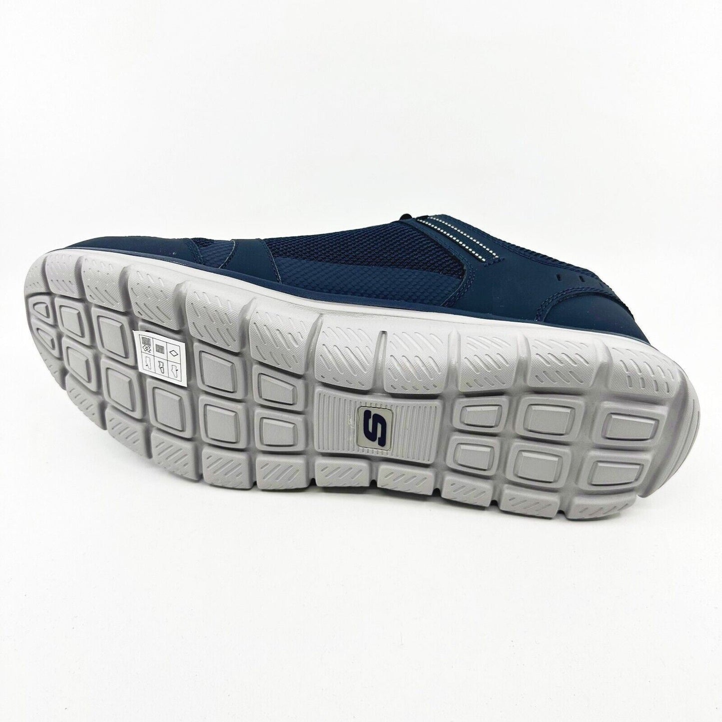 Skechers Track Knockhill Navy Orangre Mens Size 13 Athletic Sneakers