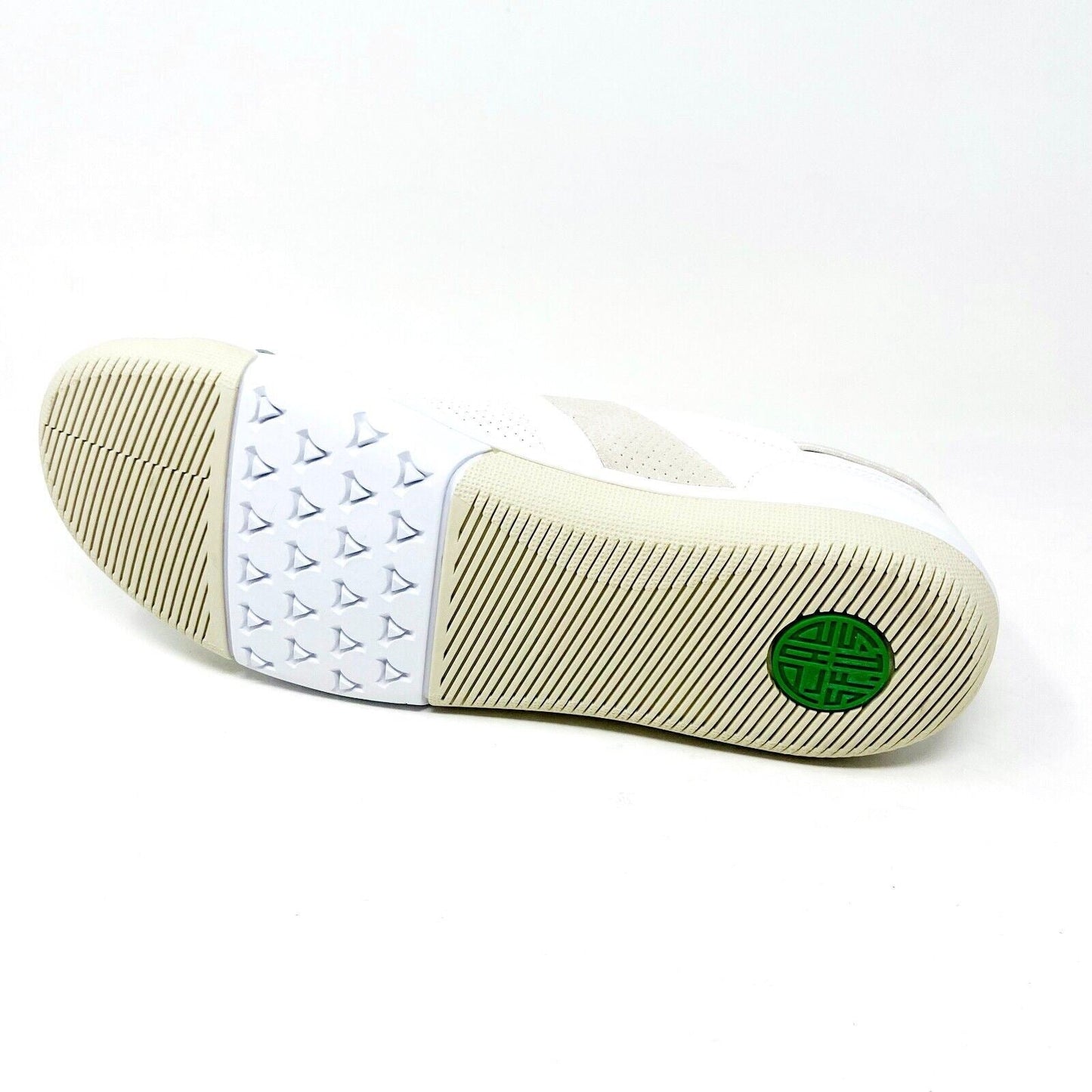 Plae Mulberry White Green Mens Full Grain Leather Casual Sneakers 552010 100