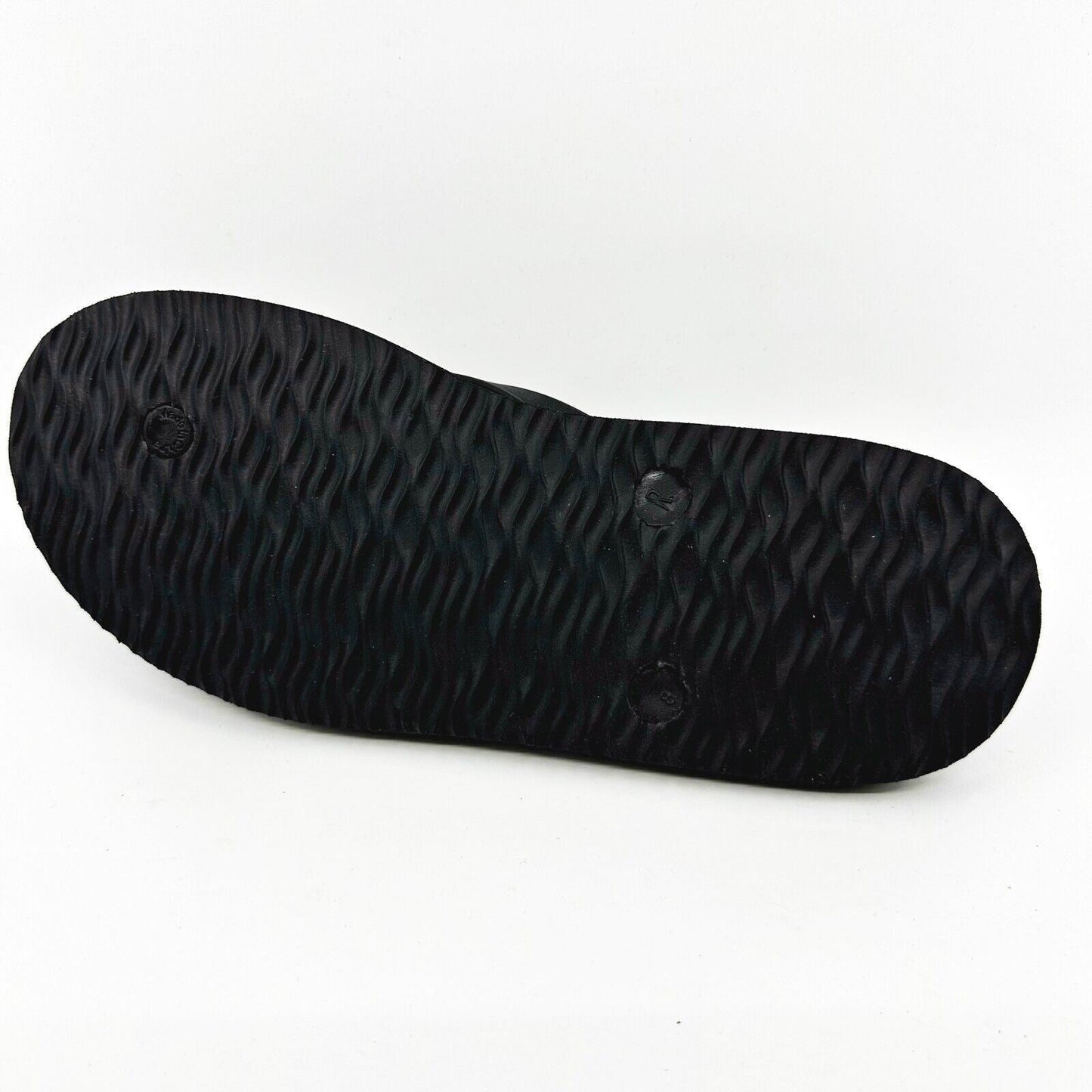Hurley Mens Black Blue Logo Flip Flop Pool Beach Sandals