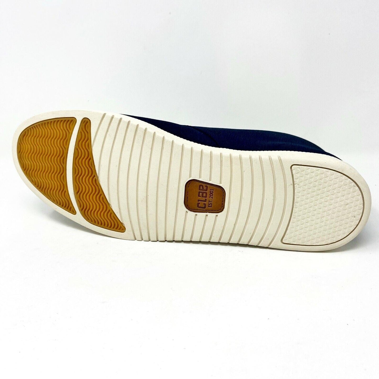 Clae Strayhorn Textile Deep Navy Waxed Canvas Mens Premium Casual Sneakers
