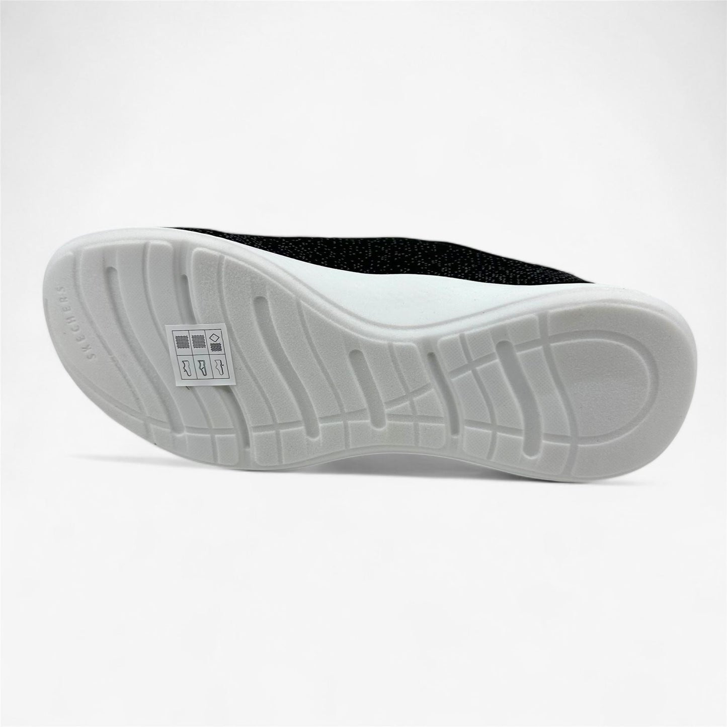 Skechers Vapor Foam Lite Revolve Black Blue Womens Athletic Sneaker