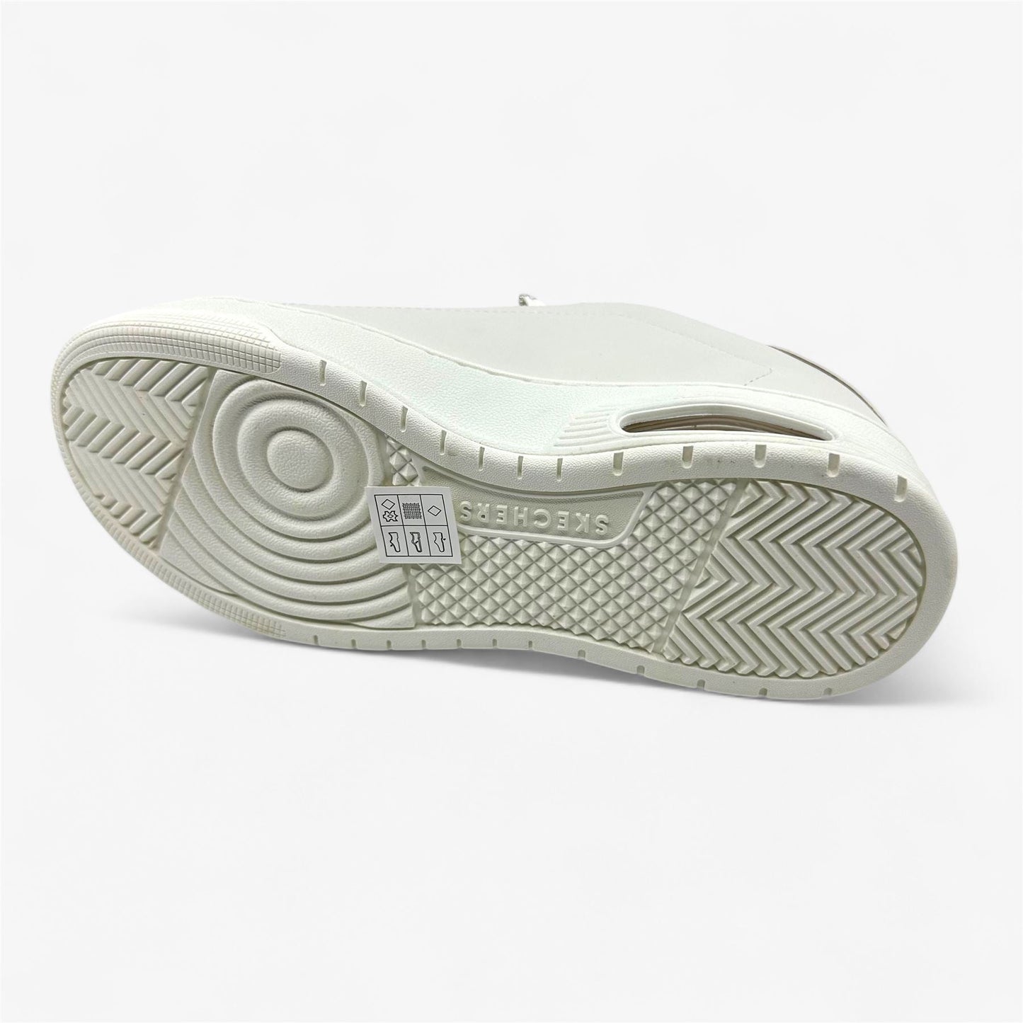Skechers Uno Court Courted White Womens Athletic Sneaker