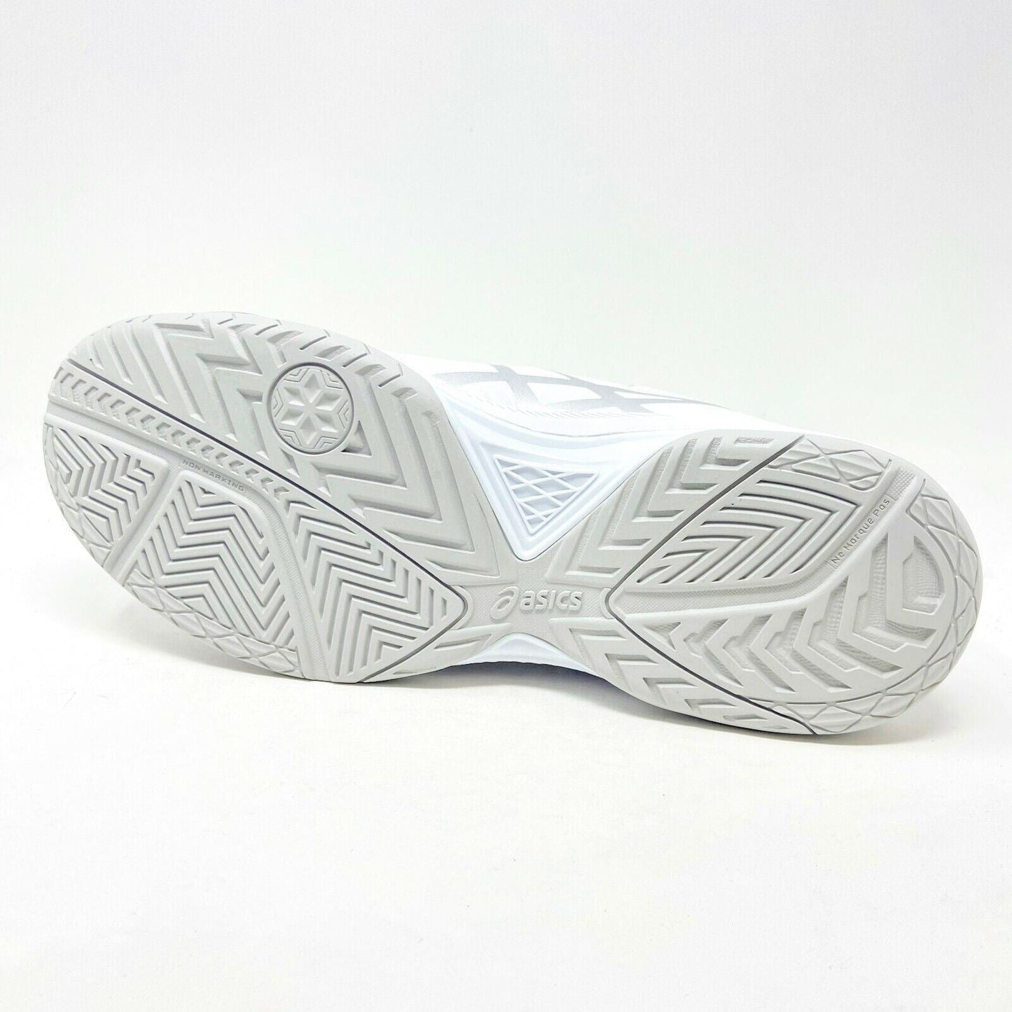 Asics Gel-Dedicate 5 White Silver Womens Tennis Court Shoes E757Y 0193