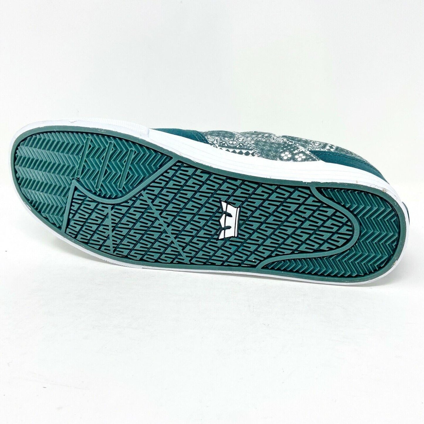 Supra Cobalt Evergreen Print Green White Mens Skateboard Shoes 05663 304