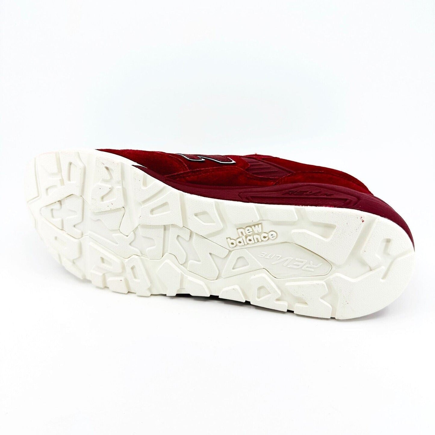 New Balance 580 Elite Classics Red Suede Cream Mens Sneakers MRT580BR