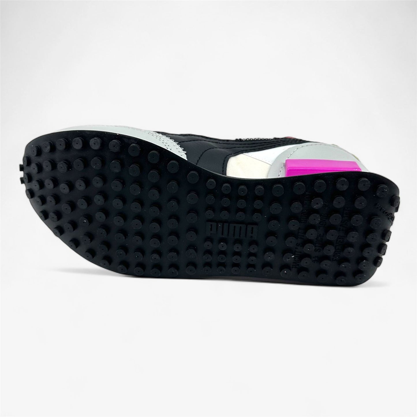 PUMA Future Rider Cut Out POP White Ultra Magenta Womens Athletic Sneaker