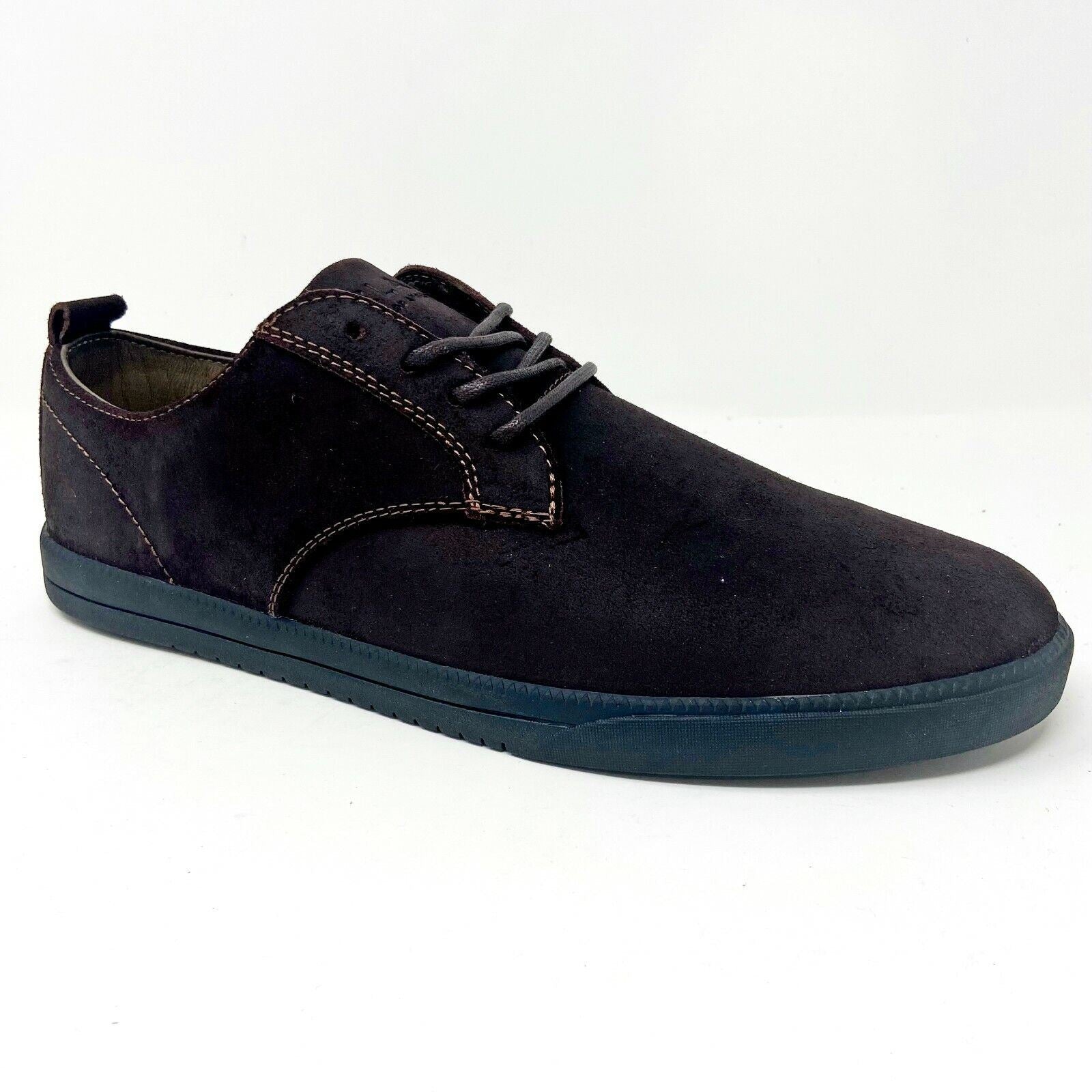 Clae Ellington Umber Waxed Suede Mens Premium Casual Sneakers