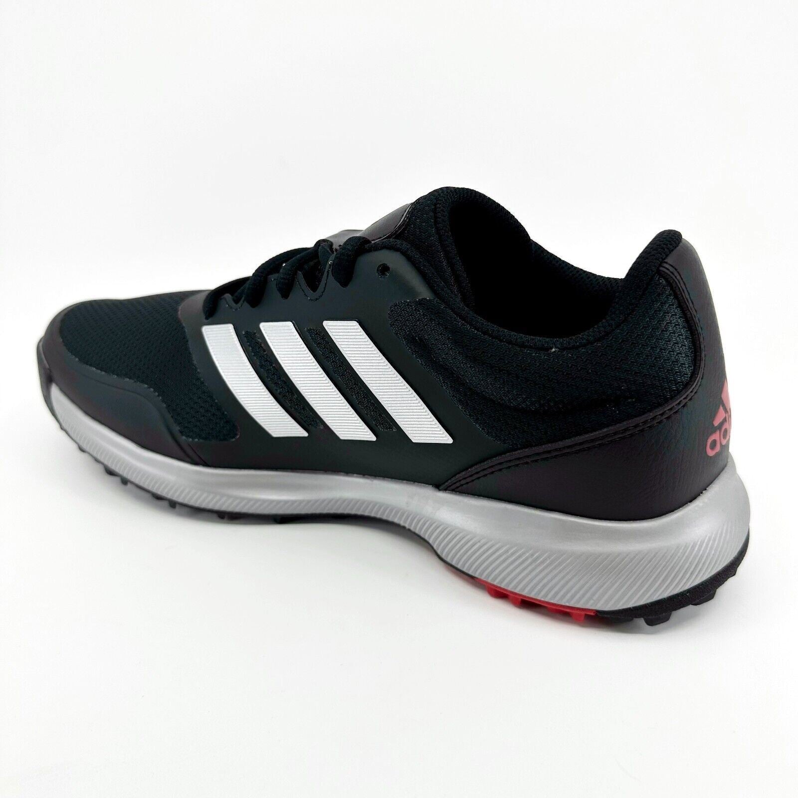 Adidas Tech Response SL Black Silver Red Mens Spikeless Golf Shoes EG5313