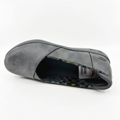 Skechers Arch Fit Uplift Core Roots Charcoal Womens Size 6.5 Slip On Shoes