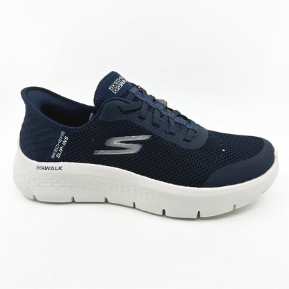 SKECHERS Go Walk Flex Grand Entry Navy White Womens  Slip On Sneakers