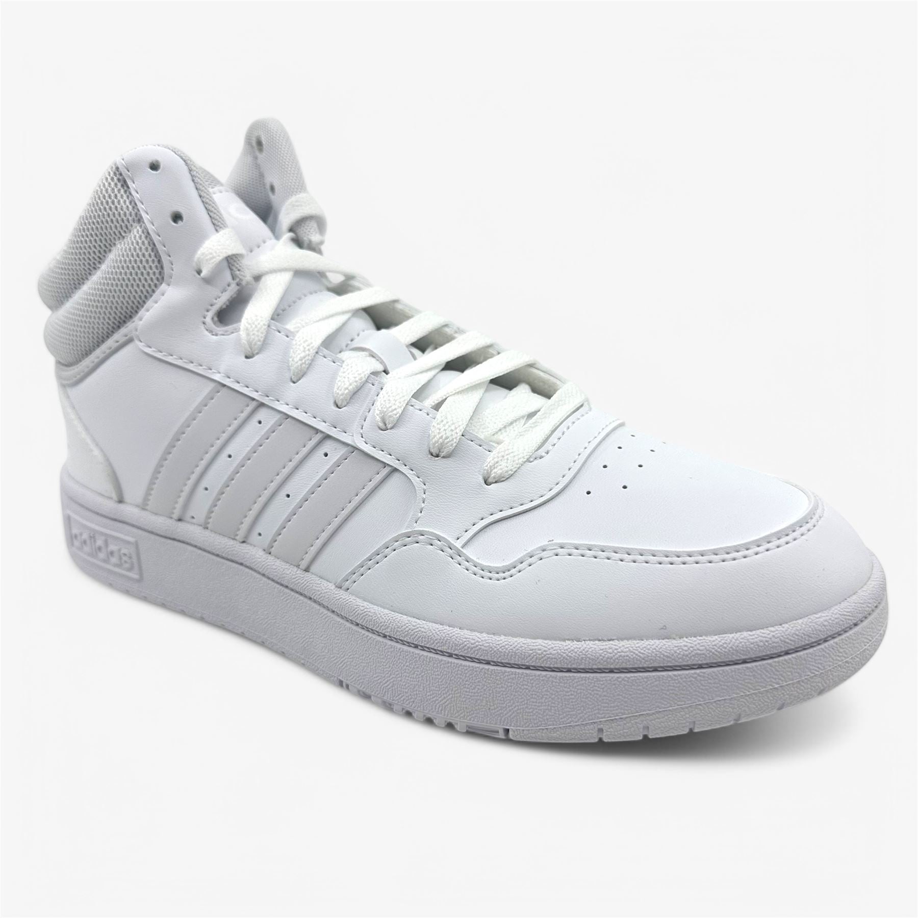 Adidas Hoops 3.0 Mid Cloud White Dash Grey Womens Athletic Sneaker