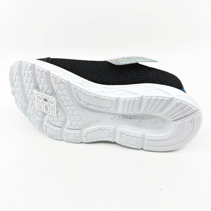 Skechers S Lights Dunamic Flash Black Blue Lime Kids Boys Size 11 Sneakers