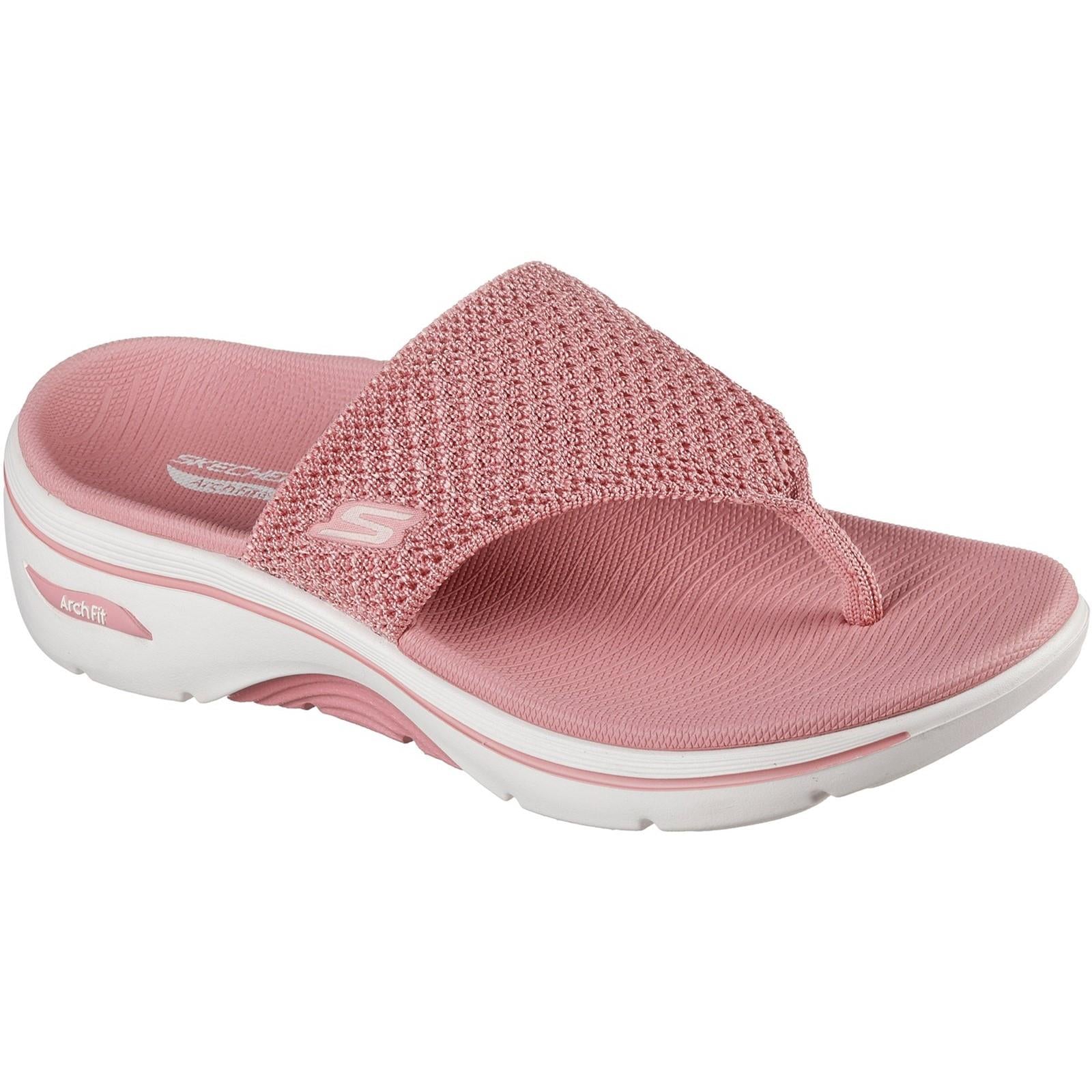 Women's Wide Fit Skechers 140861 Carrie Go Walk Arch Fit 2.0 Sandals
