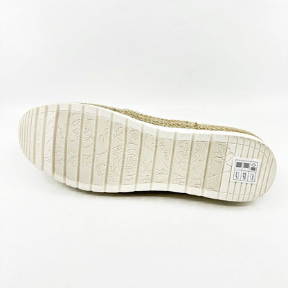 Skechers Flexpadrille 3.0 Chevron Babe Natural Womens Size 9.5 Slip On Shoes