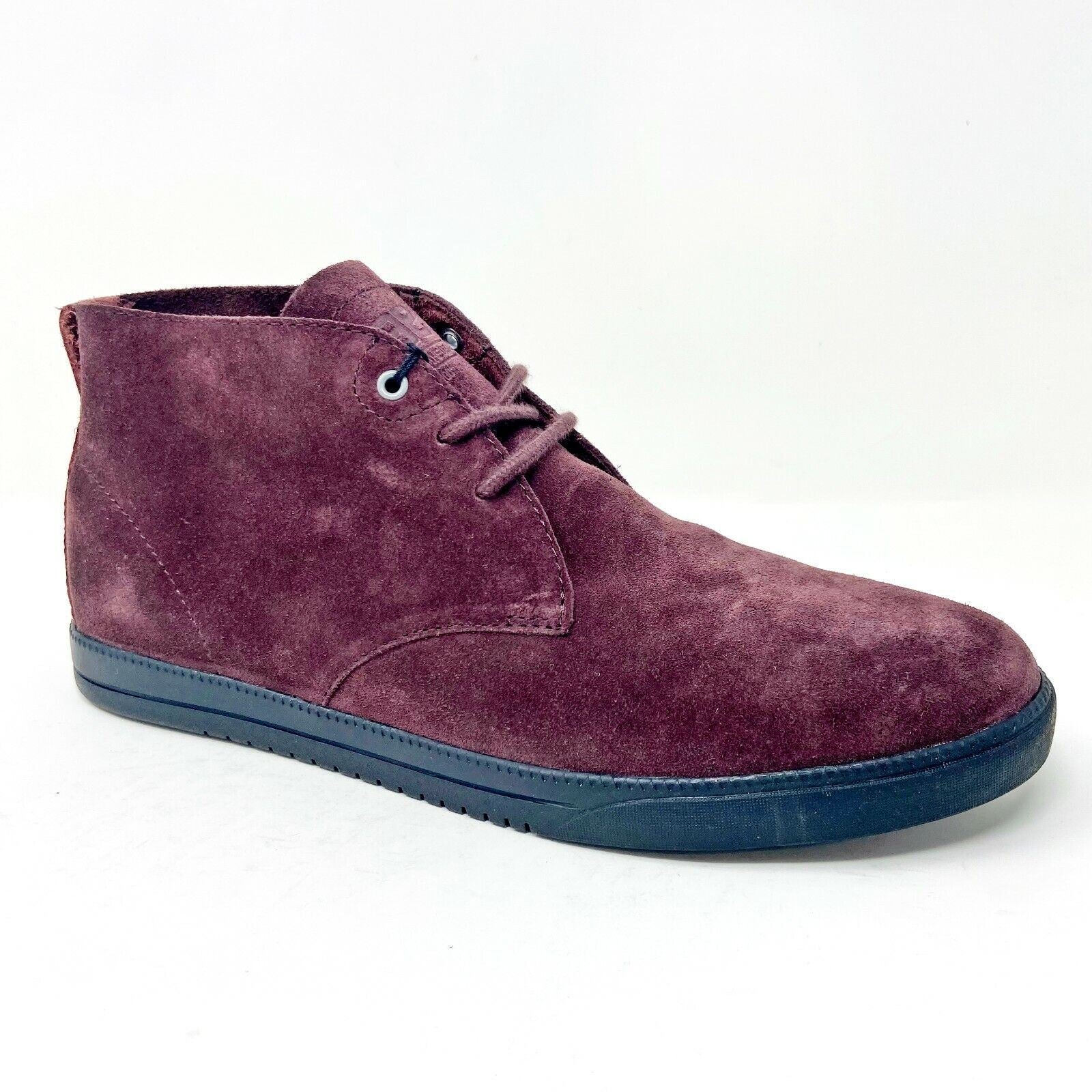 Clae Strayhorn Unlined Oxblood Suede Mens Size 8.5 Premium Mid Casual Sneakers