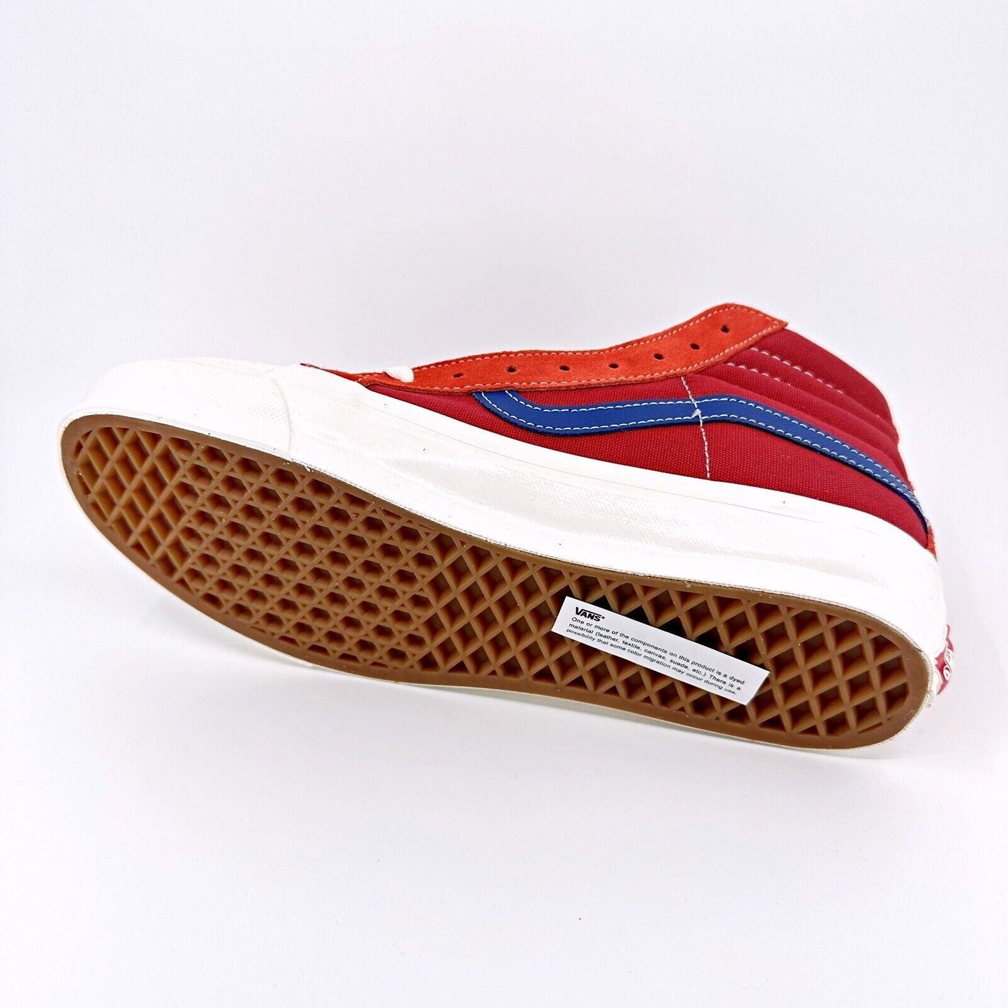 Vans Vault OG Sk8 Hi LX (Suede Canvas) Grenadine Pompeian Red Mens Casual Shoes