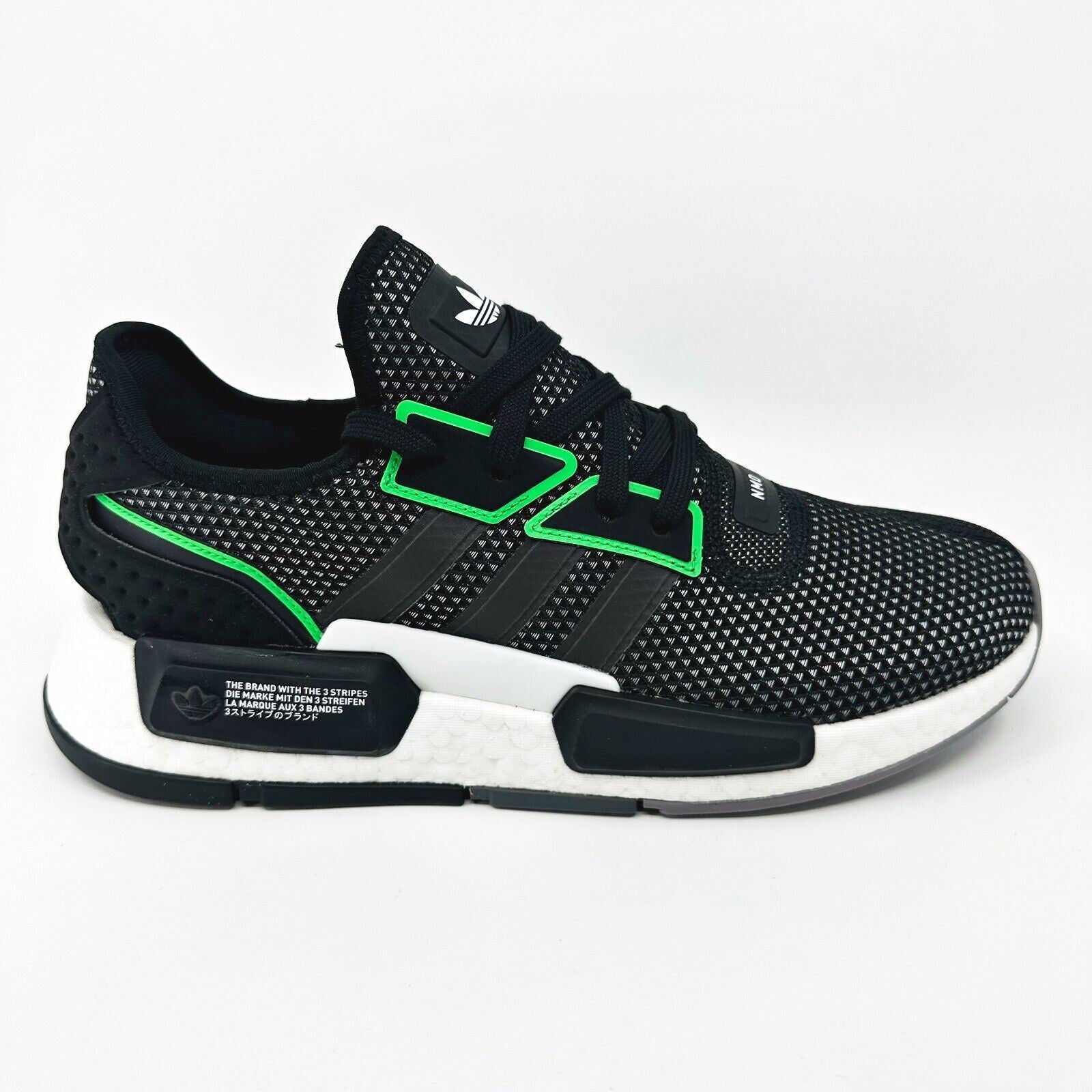 Adidas Originals NMD G1 Black White Green Mens Running Shoes IE4559