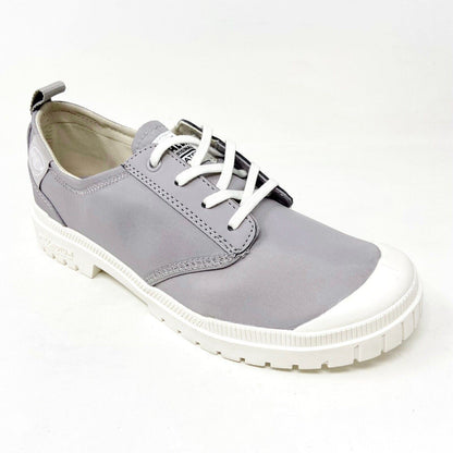 Palladium Pampa SP20 LO WP+ Vapor Gray Womens Waterproof Sneakers 77032 073
